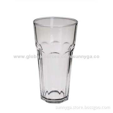 Promotional Drinking Glass, 480mL Capacity, Decorated Pattern, Logo Engraved